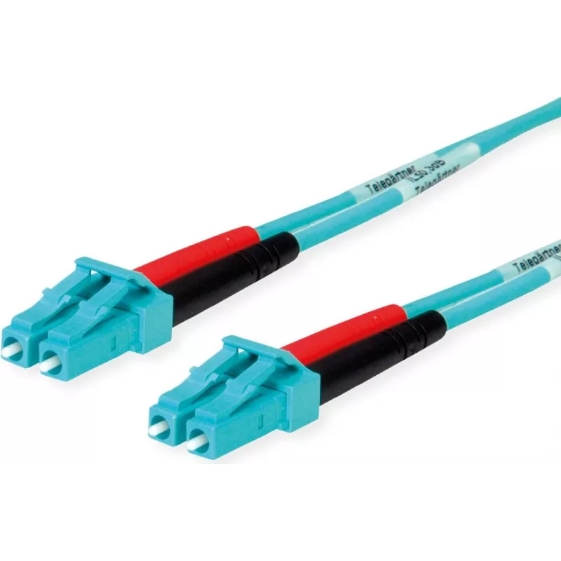 Telegärtner LC - LC monimuoto OM3 duplex kuitu-verkkokaapeli, 1m, aqua L00870A0003