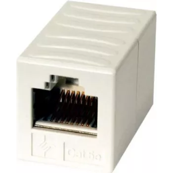 Telegärtner verkkoliitin RJ45 naaras-naaras Cat.6A suojattu, alpinvalkoinen J00029A0062
