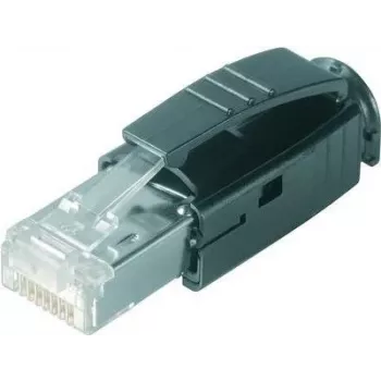 Telegärtner STX RJ45 liitin Cat.5e 8P8C puristusliitin, läpinäkyvä, 1 kpl J80026A0001