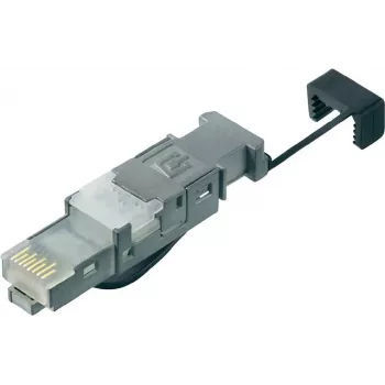 Telegärtner STX RJ45-pistoke Cat.6 suojattu työkaluton kenttäasennettava AWG 22-26, kaapelin Ø 5,5-8,5mm, 1 kpl J80026A0003