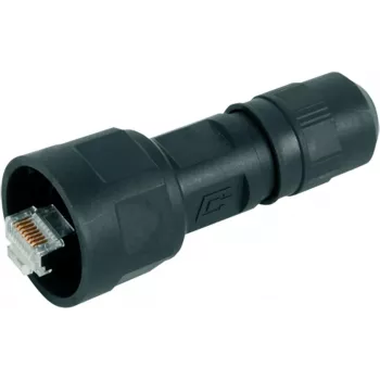 Telegärtner STX V1 RJ45 pistokesarja muoviversio 1 suora 8P8C musta J80026A0009 1 kpl