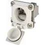 Telegärtner STX V6 RJ45 laippa-asennusliitinsarja variantti 6, 8P8C, suojattu, Cat.6A, IP67, vaaleanharmaa J00020A0483