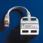 Telegärtner Token Ring -jakaja RJ45 uros 2x RJ45 naaras suojattu vaaleanharmaa J00029A0011