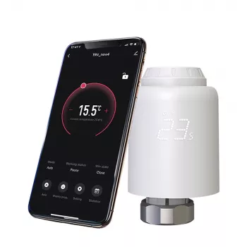 Tellur Smart WiFi termostaattinen patteriventtiili RVSH1 LED valkoinen