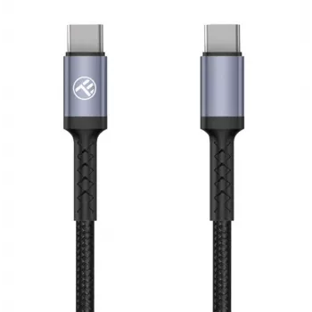 Tellur Type-C - Type-C -kaapeli 3A 60W 1m musta