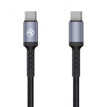 Tellur Type-C - Type-C -kaapeli 3A PD60W 2m nylon musta