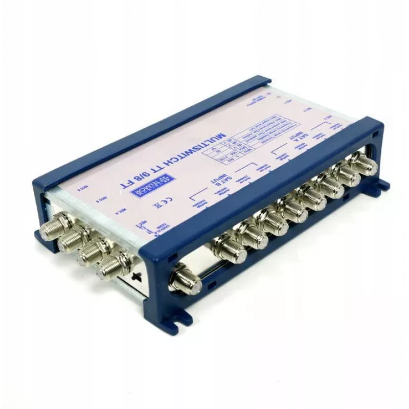 TELMOR multiswitch TT 9/8 terminaali 8 satelliittituloa 1 maanpäällinen tulo 8 lähtöä