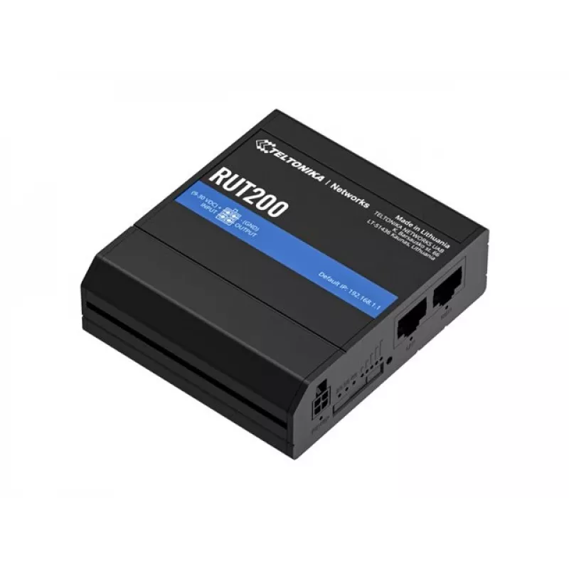 Teltonika Networks RUT200 eSIM 4G/LTE/3G Wi-Fi EMEA EU teollisuusreititin