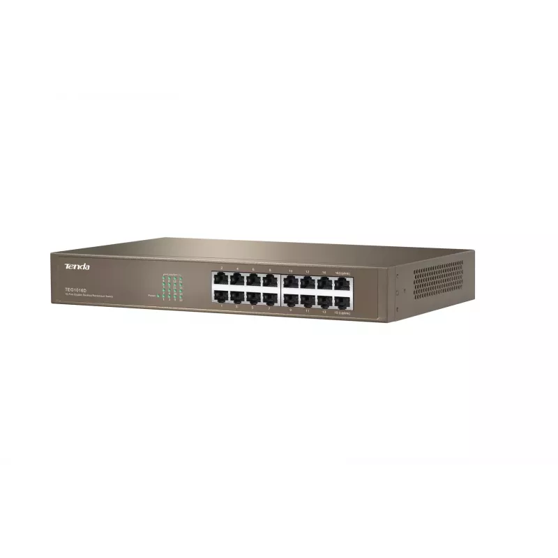 Tenda 16-porttinen Gigabit Ethernet -kytkin hallitsematon sininen