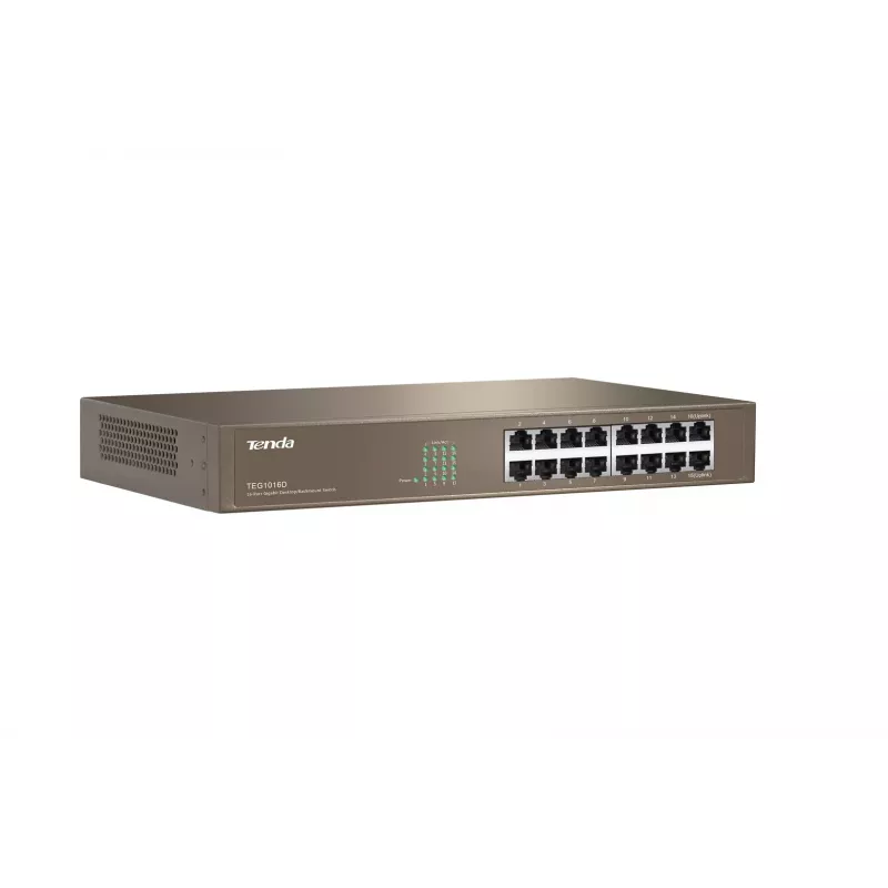 Tenda 16-porttinen Gigabit Ethernet -kytkin hallitsematon sininen