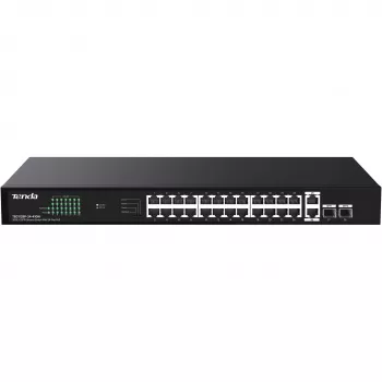 Tenda TEG1128P-24-410W hallitsematon PoE+-kytkin 26x1GbE 2xSFP 410W