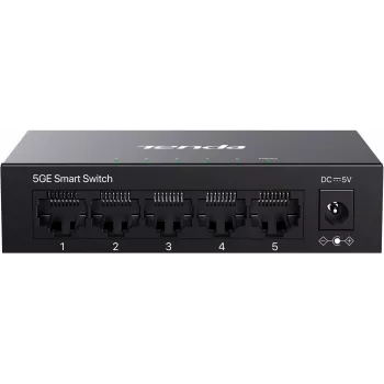 Tenda TEG2205D Web Smart L2 Cloud Managed -kytkin, 5x 10/100/1000 Mbps, metalli, tuulettimeton