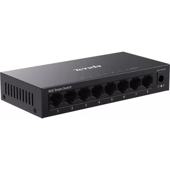 Tenda TEG2208D Web Smart L2 Cloud Managed kytkin, 8x 10/100/1000 Mbps, metalli, tuulettimeton