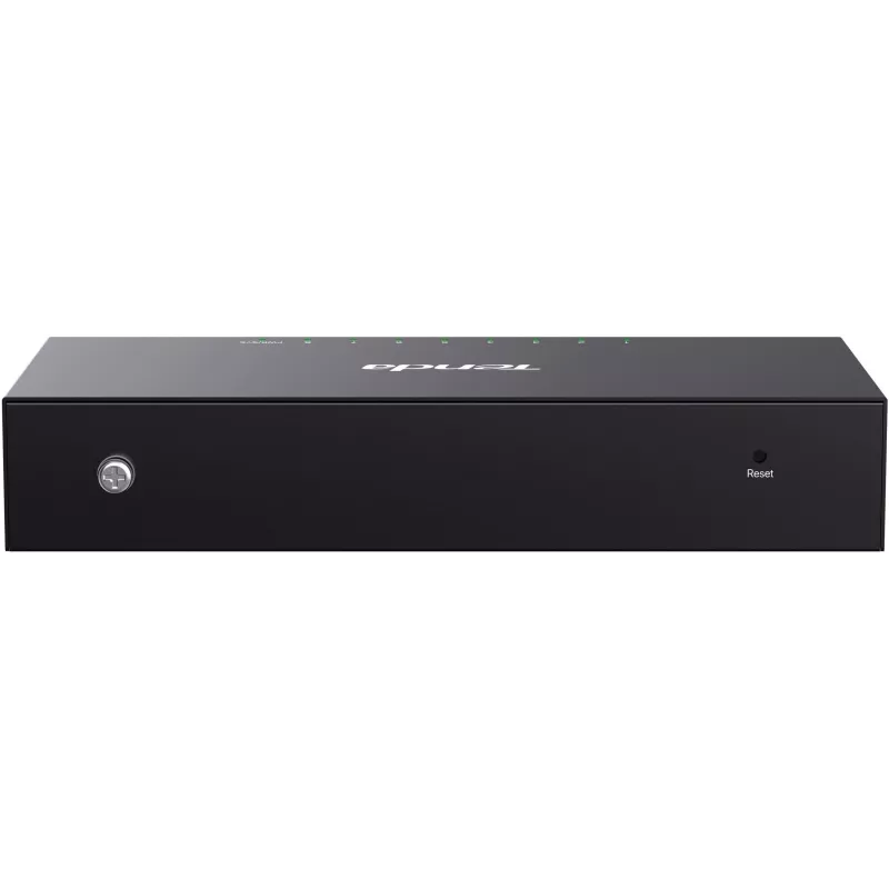 Tenda TEG2208D Web Smart L2 Cloud Managed kytkin, 8x 10/100/1000 Mbps, metalli, tuulettimeton