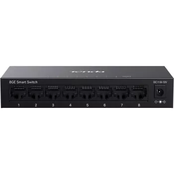 Tenda TEG2208D Web Smart L2 Cloud Managed kytkin, 8x 10/100/1000 Mbps, metalli, tuulettimeton