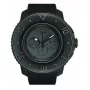 TENDENCE Gulliver Round miesten kvartsikello 50mm musta silikoniranneke