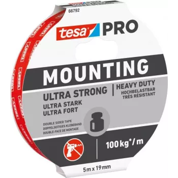 tesa Montage PRO Ultra Strong 66792-00001-00 asennusteippi valkoinen 5 m x 19 mm 1 rulla