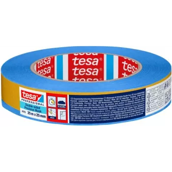 tesa Professional 04470-00001-00 kaksipuolinen PET-teippi, 25 m x 25 mm, sininen kantopaperi