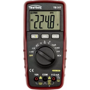 Testboy TB317 digitaalinen yleismittari CAT IV 1000 V True RMS 6000 Counts 61413000