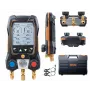 testo 550s digitaalinen manifold-mittarisarja Bluetoothilla ja 2 langattomalla puristuslämpötila-anturilla (0564 5501)