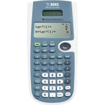 Texas Instruments TI-30 X II Solar tieteislaskin sininen liukusuojakotelolla