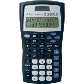 Texas Instruments TI-30X IIS tieteellinen laskin, 2-rivinen näyttö, aurinko- ja paristokäyttö, musta