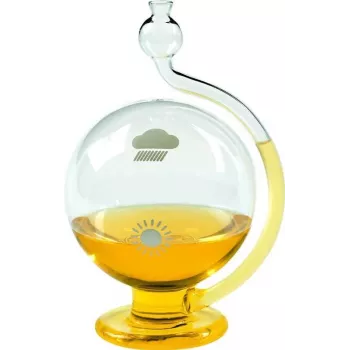 TFA 29.2000.01 Weather Globe - analoginen barometri, lämpömittari, hygrometri - musta/kromi