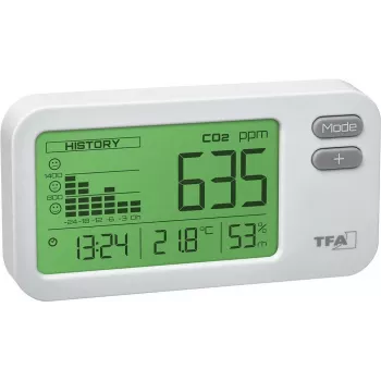 TFA AIRCO2NTROL COACH CO2-mittari valkoinen USB