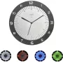 TFA LUMOCLOCK radio-ohjattu seinäkello värivalaistuksella, digitaalinen LCD, 7 väriä, sisälämpötila, herätyskello, torkkutoiminto, 12/24H, DCF-77