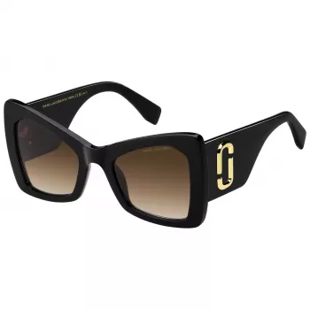 THE MARC JACOBS MARC761S807 naisten cat-eye-aurinkolasit musta asetaatti harmaa liukuväri linssi 52mm
