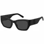 THE MARC JACOBS naisten aurinkolasit MARC723S807 - mustat asetaattikehykset, harmaat polykarbonaattilinssit, 53 mm