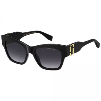 THE MARC JACOBS naisten aurinkolasit MARC762S807 musta asetaatti harmaa liukuväri 54 mm