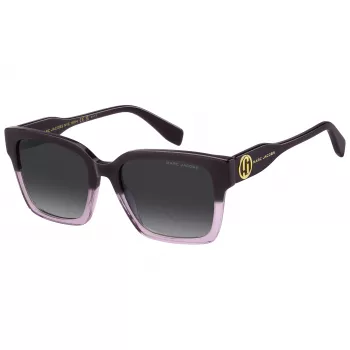 THE MARC JACOBS naisten aurinkolasit MARC814SB3V - mustat asetaattikehykset, harmaat liukuvärilinssit, 53 mm