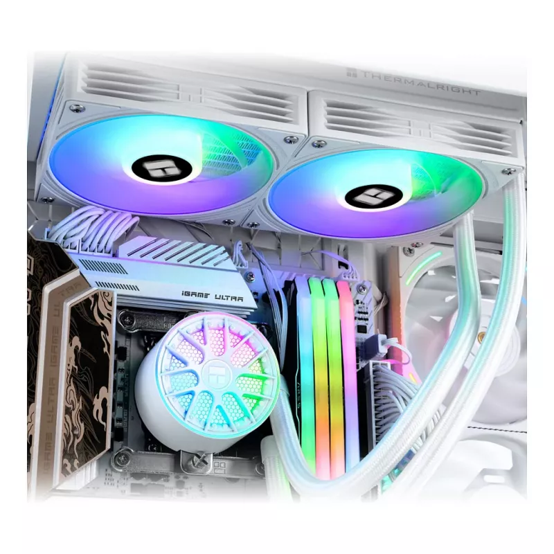 Thermalright Aqua Elite V6 RGB 240 mm AIO-nestecooleri (valkoinen)