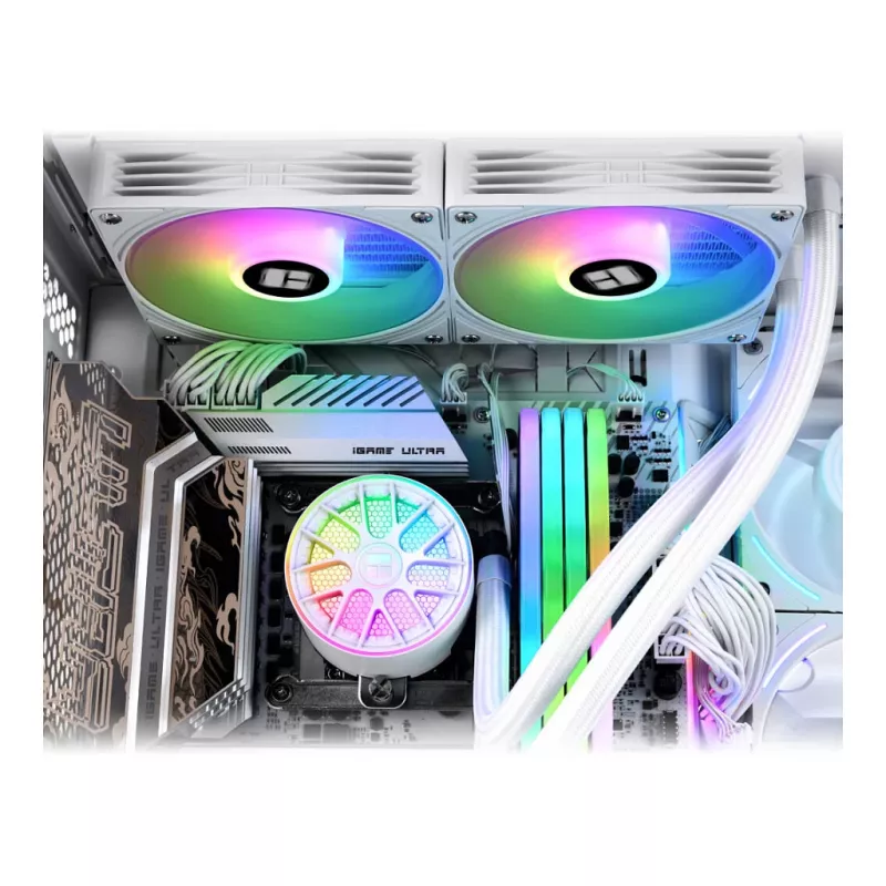 Thermalright Aqua Elite V6 RGB 240 mm AIO-nestecooleri (valkoinen)