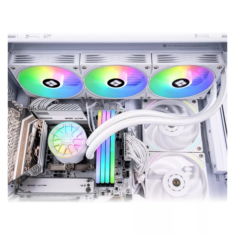 Thermalright Aqua Elite V6 RGB 360 mm valkoinen AIO-nestecpu-jäähdytin