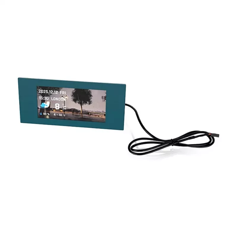 Thermaltake AC-080-OOTNAN-A1 6,0 tuuman LCD-paneelisarja View 600 TG -kotelolle, Transformative Teal