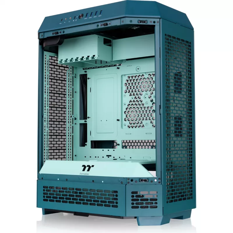 Thermaltake The Tower 600 Transformative Teal Full Tower kotelo, 3x karkaistu lasi, E-ATX, USB-C