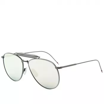 Thom Browne unisex TB015LTDBLKGR aviator-aurinkolasit 62/15/144 mm