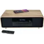 Thomson MIC300IBT 60W mikro-hifi-järjestelmä Bluetoothilla, CD, UKW-radio, USB, Qi-langaton lataus - musta/puu TH388657