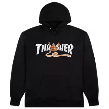 Thrasher x Toy Machine huppari Pyramid musta L