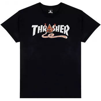 Thrasher x Toy Machine T-paita Pyramid musta M