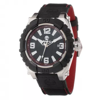 Timberland miesten Henniker II analoginen kvartsikello 45 mm sininen kellotaulu ruskea nahkaranneke 13321JS-12PNN