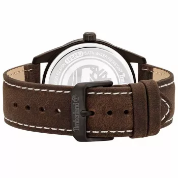 TIMBERLAND miesten kello TBL16004JYU03 43 mm sininen taulu ruskea nahkaranneke