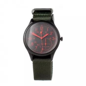 TIMEX Expedition North Field Post miesten analoginen kvartsikello 41 mm vihreä kellotaulu ruskea nahkaranneke TW2V11000LG