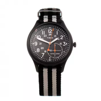 TIMEX Expedition North Field Post miesten mekaaninen käsivetoinen kello 41mm ruostumaton teräskotelo musta kellotaulu ruskea nahkaranneke TW2V10600LG