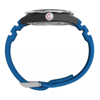 Timex Expedition North Field Post Solar miesten kello TW2Y02500 - 43 mm musta kellotaulu, vihreä kangasranneke, safiirilasi