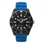 Timex Expedition North Field Post Solar miesten kello TW2Y02500 - 43 mm musta kellotaulu, vihreä kangasranneke, safiirilasi