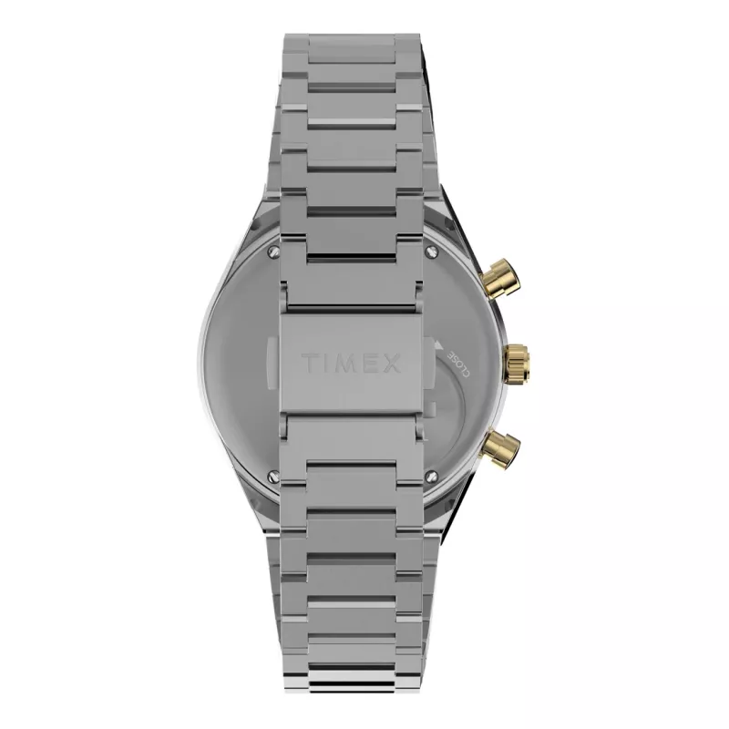 Timex miesten TW2W64200 kvartsikello ruskealla nahkarannekkeella ja mustalla kellotaululla, 40mm