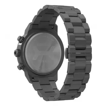 Timex miesten TW2Y02000 Expedition North Field Post Solar 44mm kello - musta kellotaulu & ympäristöystävällinen kangasranneke